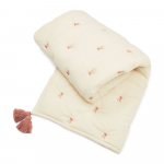 Helekollane/roosa orgaanilisest puuvillast tepitud beebide tekk 90x120 cm Bows - Cam Cam Copenhagen