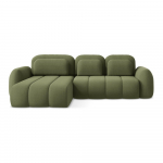 Roheline panipaigaga bukleekangast nurgadiivanvoodi (vasak nurk) Pele - Makamii