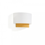 Sinepikollane/valge laste lamp tekstiilist varjuga Bianella - Kave Home