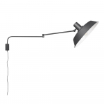 Matt must seinalamp painduva konstruktsiooniga 35,5 cm l&auml;bim&otilde;&otilde;duga pesale Bolder - Trio