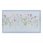 PVC uksematt 40x70 cm Blue Wild Flowers - Artsy Doormats
