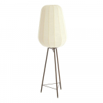 Valge p&otilde;randalamp tekstiilist varjuga (k&otilde;rgus 133 cm) Bibury - Light & Living