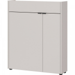 Kreemjas matt kapp 83x99x22 cm Ameca - Germania