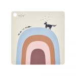 Silikoonist laste lauamatt 38x38 cm Follow The Rainbow - OYOY Mini
