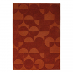 K&auml;sitsi kootud terrakotav&auml;rvi villavaip 120x170 cm Gigi - Flair Rugs