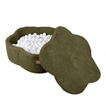 Khaki v&auml;rvi velvetist pallibassein, &oslash; 90 cm, k&otilde;rgus 30 cm - Meowbaby