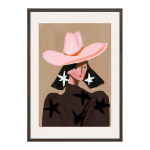 Tr&uuml;kitud pilt raamiga 50x70 cm Cowgirl - Styler