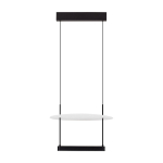 Valge/mattmust alumiiniumist h&auml;mardatav LED-rippvalgusti &oslash; 40 cm Diona - Nova Luce