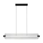 Mattmust klaasist h&auml;mardatav LED-rippvalgusti Emery - Nova Luce