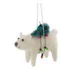 Tekstiilist j&otilde;uluehe, 12 cm Polar Bear with Christmas Lights &ndash; Sass & Belle