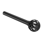Mattmust terasest pikendatav kardinapuu 107&ndash;305 cm Aria - Umbra
