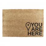 Kookoskiududest matt 40x60cm You Are Here - Artsy Doormats