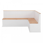 Valge muutuv nurgapink, mis on valmistatud massiivsest m&auml;nnipuidust Silas - St&oslash;raa