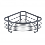 Mustale seinale paigaldatud nurgapealne vannitoa riiul Origin - Metaltex