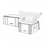 Vaakumtugevdatud kangast hoiukastid riietele 2tk komplektis 50x65x27 cm Life &ndash; Compactor