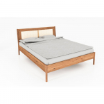 Tammepuust kaheinimesevoodi rotangist peaplaadiga 140x200 cm Pola - The Beds