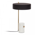 Valge-must laualamp metallvarjundiga (k&otilde;rgus 53 cm) Phant - Kave Home