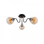 Musta ja kuldse klaasvarjundiga laevalgusti Unica - Candellux Lighting