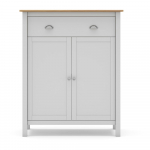 Valge/loomulik m&auml;nni k&otilde;rge kapp 90x110 cm Misti - Marckeric