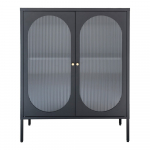 Must metallist vitriinkapp 90x110 cm Adelaide - House Nordic