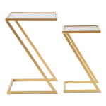 Abilauad klaaspinnaga 2tk komplektis 40x40 cm Zet - Mauro Ferretti