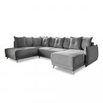 Hall velvetist nurgadiivanvoodi (vasak nurk/"U") Lazy Lukka - Miuform