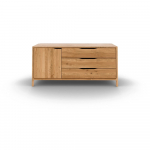 Tammepuidust madal kummut 140x64 cm Twig - The Beds