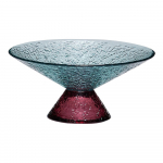 Punane-sinine klaasist puuviljakauss &oslash; 15 cm Bonbon - H&uuml;bsch