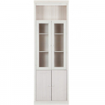 Valge m&auml;nnipuidust vitriin 74x223 cm Anita - St&oslash;raa
