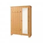 Peegliga m&auml;nnipuidust riidekapp 120x170 cm Bertram - St&oslash;raa