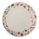 Kreemjas j&otilde;ulumotiiviga kamenist serveerimistaldrik, &oslash; 28 cm Yule &ndash; Bloomingville