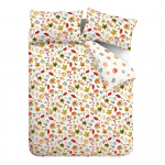 Valge-oranž voodipesu 135x200 cm Autumn Pumpkins - Catherine Lansfield