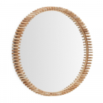 Puitraamiga seinapeegel &oslash; 80 cm Polke - Kave Home