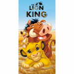 Sinakaspruun puuvillane laste r&auml;tik 70x140 cm Lion King - Jerry Fabrics