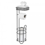 Mustast terasest tualettpaberi hoidik - Wenko