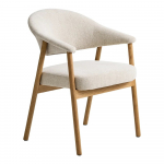 Kreemid s&ouml;&ouml;gitoolid tammepuidust k&auml;etugedega 2tk komplektis Elk - Unique Furniture