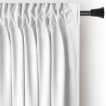 Valge sametist dimout-kardin 140 &times; 270 cm Pleat &ndash; Restilo