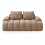 Helepruun sametdiivan 175 cm Linz &ndash; Cosmopolitan Design
