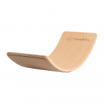 Beež/naturaalsest m&auml;nnipuidust tasakaalulaud 80x30x18 cm Montessori - Meowbaby