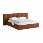 Tellisev&auml;rvi polsterdatud kaheinimesevoodi koos panipaiga ja voodip&otilde;hjaga 200x200 cm Eric - Micadoni