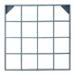 Sinine taaskasutatud puidust riiul 70 cm Bekka - Bloomingville