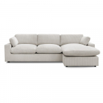 Beež velvetist nurgadiivan Belair - Bobochic Paris