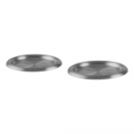 Roostevabast terasest taldrikud komplektis 2 t&uuml;kki h&otilde;bedases v&auml;rvitoonis &oslash; 28 cm Roto - noo.ma