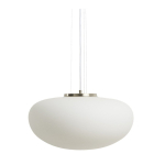 Valge ripplamp klaasist varjuga, &oslash; 50 cm Ardali - Kave Home