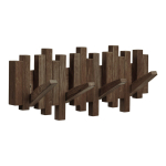 Tumepruun tammepuidust seinariiul 40 cm Caltra - House Nordic