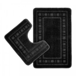 Mustad tualett- ja vannimatid 2tk komplektis 50x80 cm Armoni - Catherine Lansfield