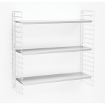 3-korruseline riiul valge riiuliga , laius 70 cm Libro - Metaltex