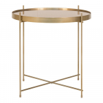 &Uuml;mmargune kuldne kohvilaud &oslash; 48 cm Venezia - House Nordic