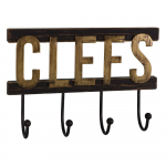 Seinale paigaldatud puidust v&otilde;tmehoidja - Antic Line