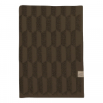 Tumepruunid puuvillased r&auml;tikud 2 tk 35x55 cm komplektis Geo - Mette Ditmer Denmark